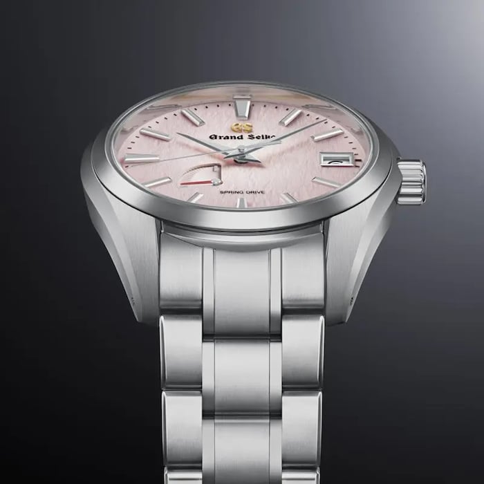 Grand Seiko Heritage Pink Snowflake Spring Drive 20th Anniversary Limited Edition 41mm Mens Watch