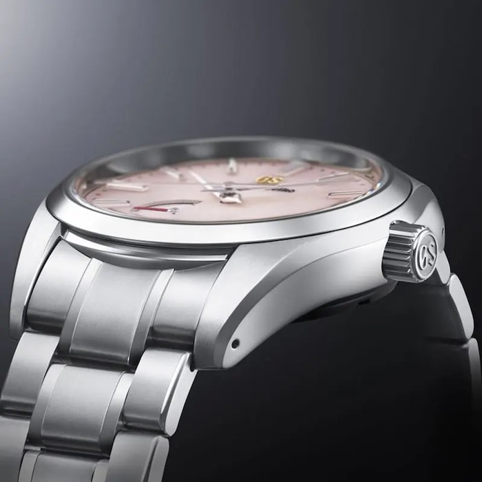 Grand Seiko Heritage Pink Snowflake Spring Drive 20th Anniversary Limited Edition 41mm Mens Watch