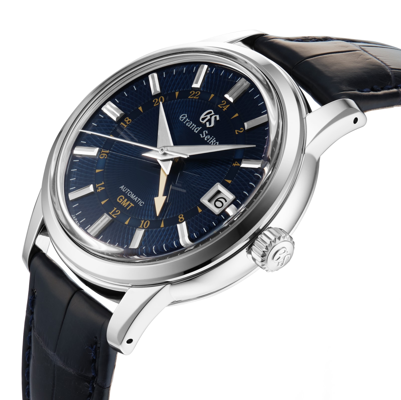 Grand Seiko Automatic GMT Moondrop 39.5mm Mens Watch Blue