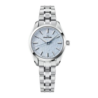 Grand Seiko Heritage 'Skyflake' 33mm Ladies Watch Blue