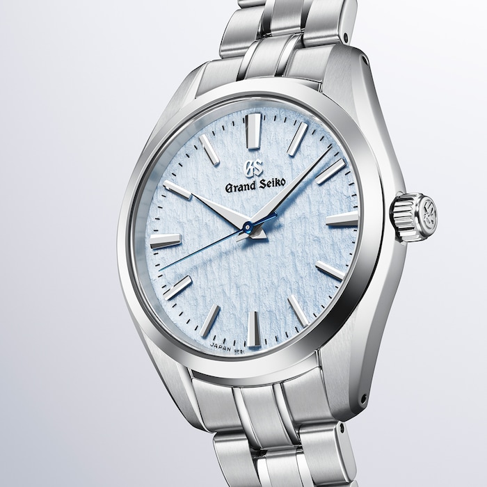 Grand Seiko Heritage 'Skyflake' 33mm Ladies Watch Blue