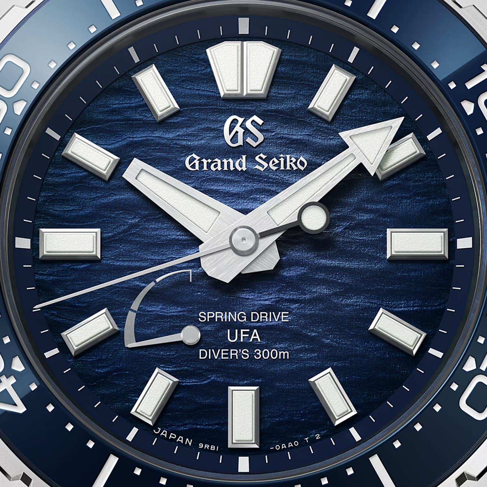Grand Seiko Evolution 9 Spring Drive U.F.A Ushio 300 Diver 40.8mm Mens Watch Blue