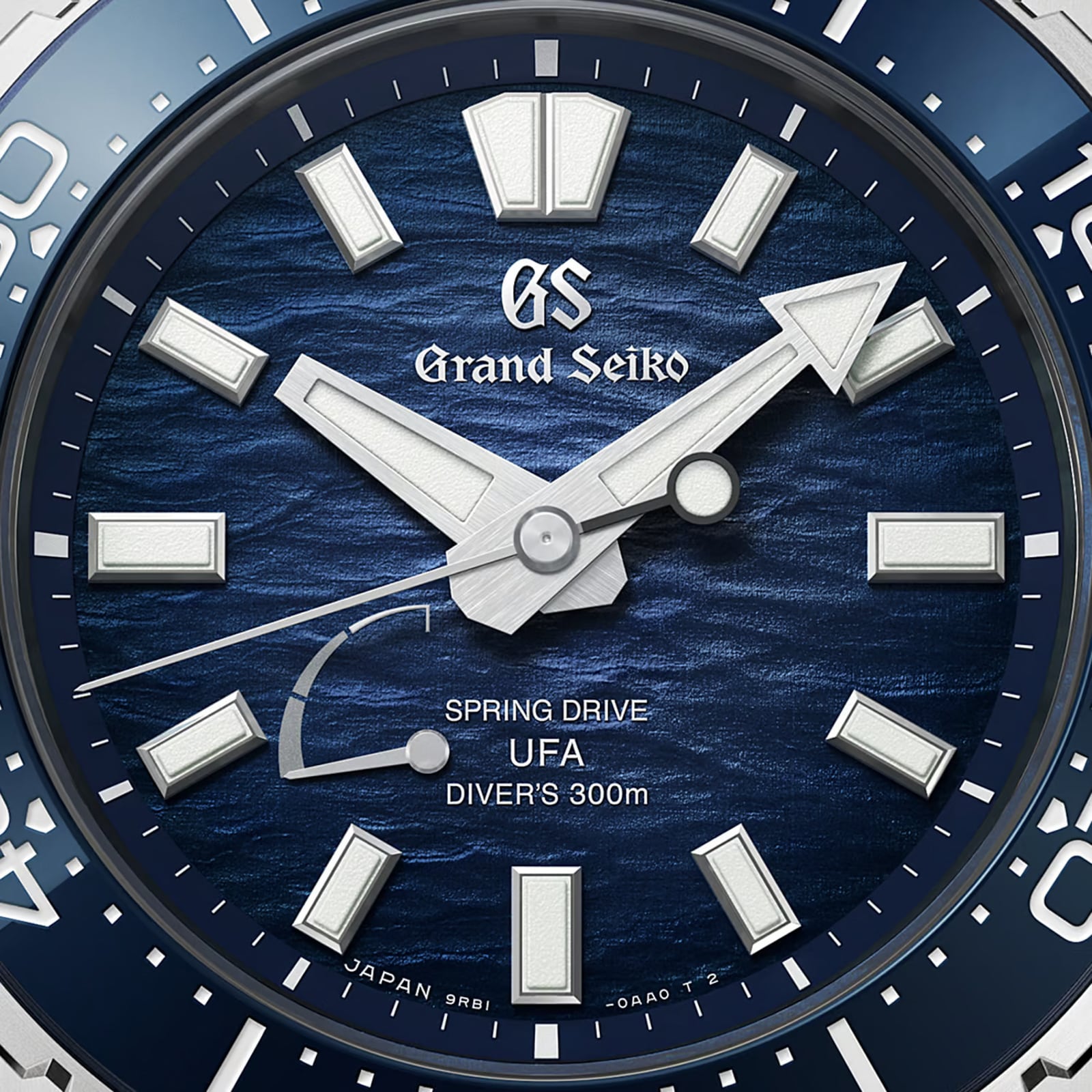 Grand Seiko Evolution 9 Spring Drive U.F.A Ushio 300 Diver 40.8mm Mens Watch Blue