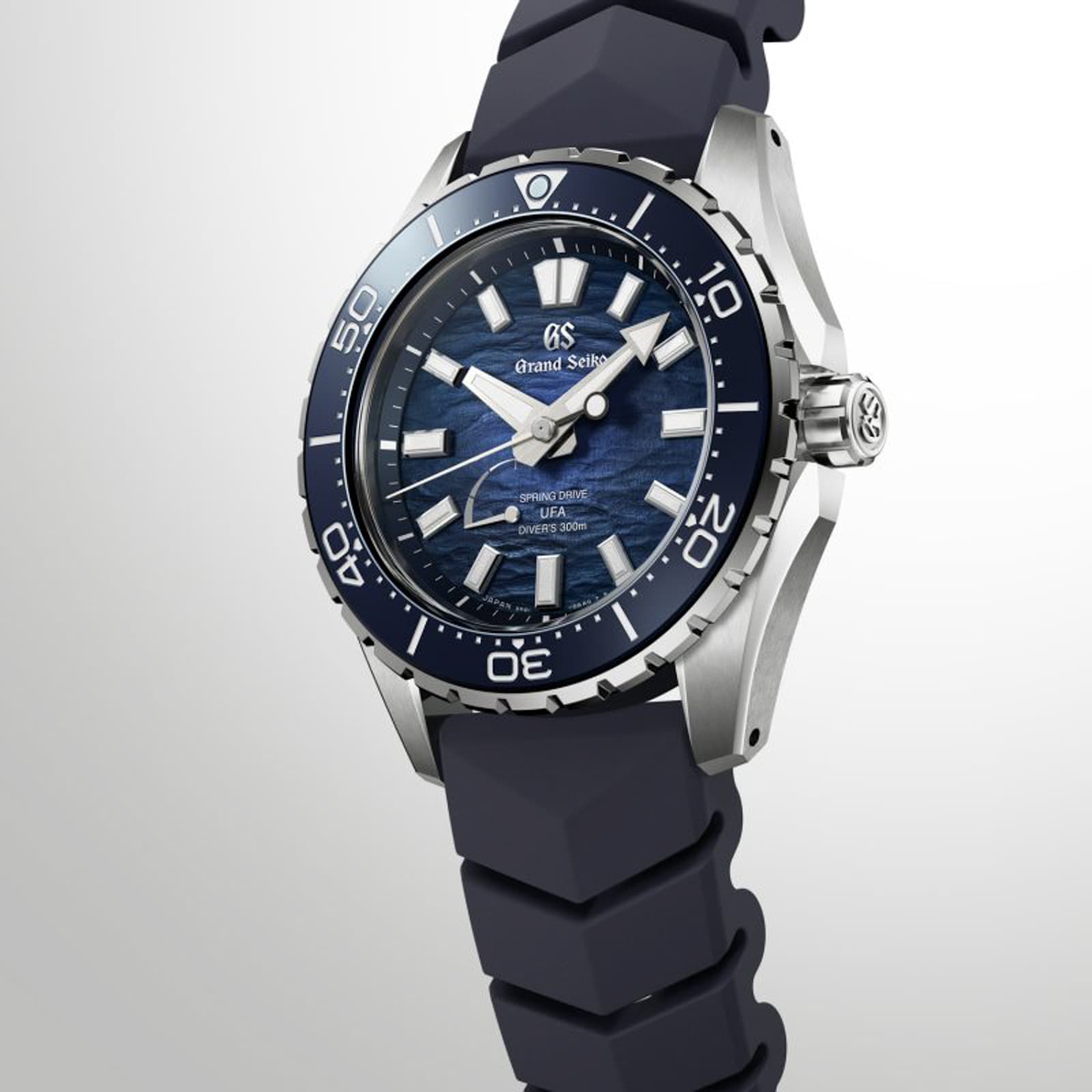 Grand Seiko Evolution 9 Spring Drive U.F.A Ushio 300 Diver 40.8mm Mens Watch Blue