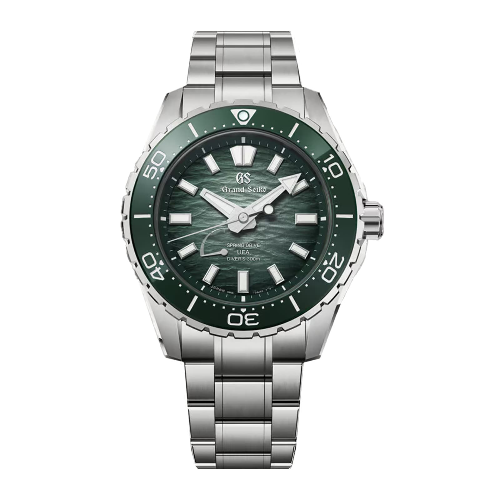 Grand Seiko Evolution 9 Spring Drive U.F.A Ushio 300 Diver 40.8mm Mens Watch Green