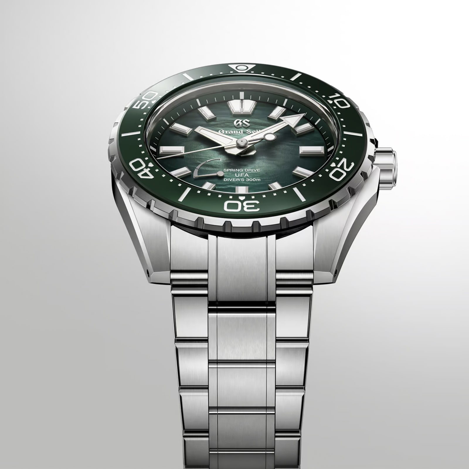 Grand Seiko Evolution 9 Spring Drive U.F.A Ushio 300 Diver 40.8mm Mens Watch Green Grand Seiko Evolution 9 Spring Drive U.F.A Ushio 300 Diver 40.8mm Mens Watch Green