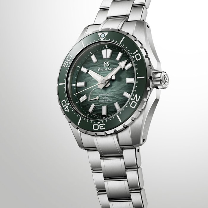 Grand Seiko Evolution 9 Spring Drive U.F.A Ushio 300 Diver 40.8mm Mens Watch Green