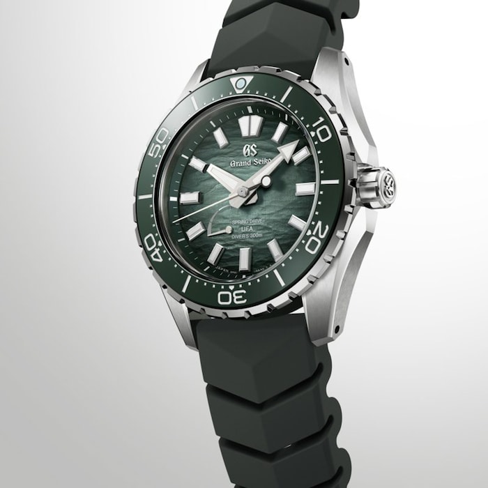 Grand Seiko Evolution 9 Spring Drive U.F.A Ushio 300 Diver 40.8mm Mens Watch Green