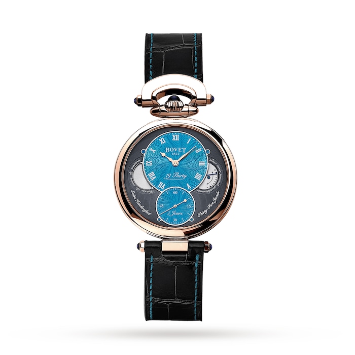 Bovet 19Thirty Turquoise Guilloché Dial