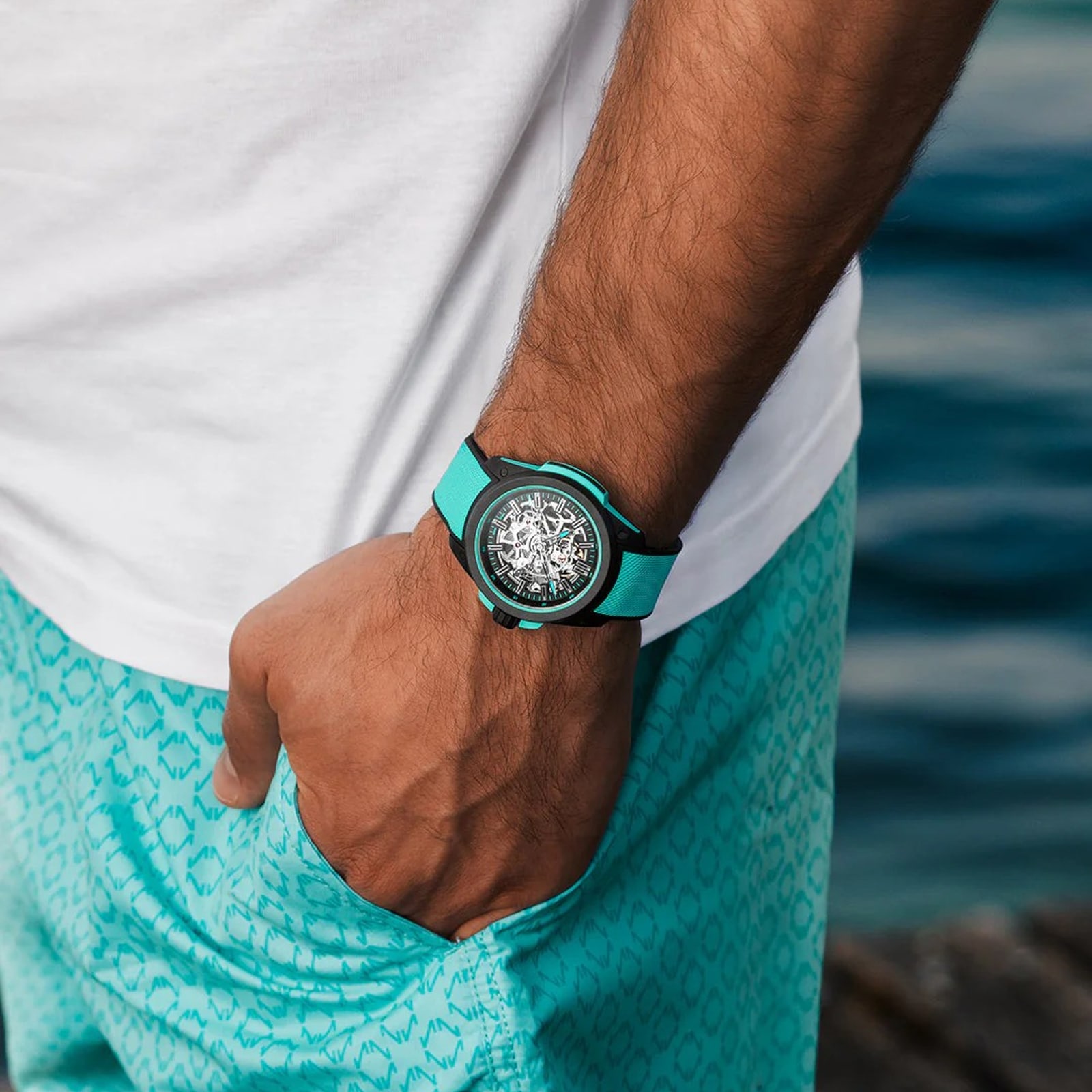 Norqain Wild ONE Skeleton Turquoise 42mm Norqain Wild ONE Skeleton Turquoise 42mm