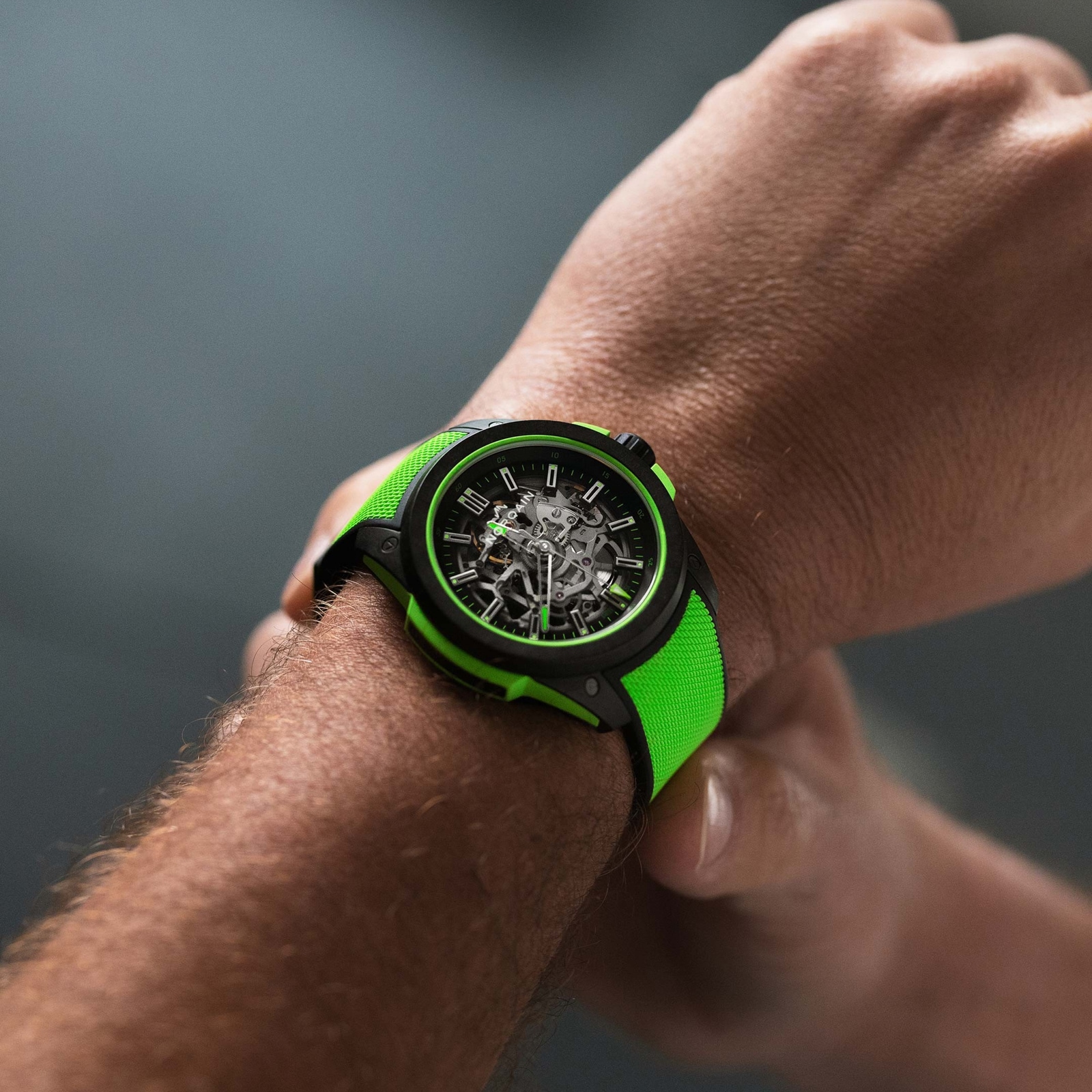 Norqain Wild One Skeleton 42mm Green Norqain Wild One Skeleton 42mm Green