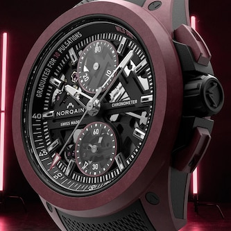 Norqain Wild ONE Skeleton Chrono Burgundy Limited Edition 42mm