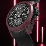 NORQAIN Wild ONE Skeleton Chrono Burgundy Limited Edition 42mm