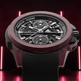 NORQAIN Wild ONE Skeleton Chrono Burgundy Limited Edition 42mm