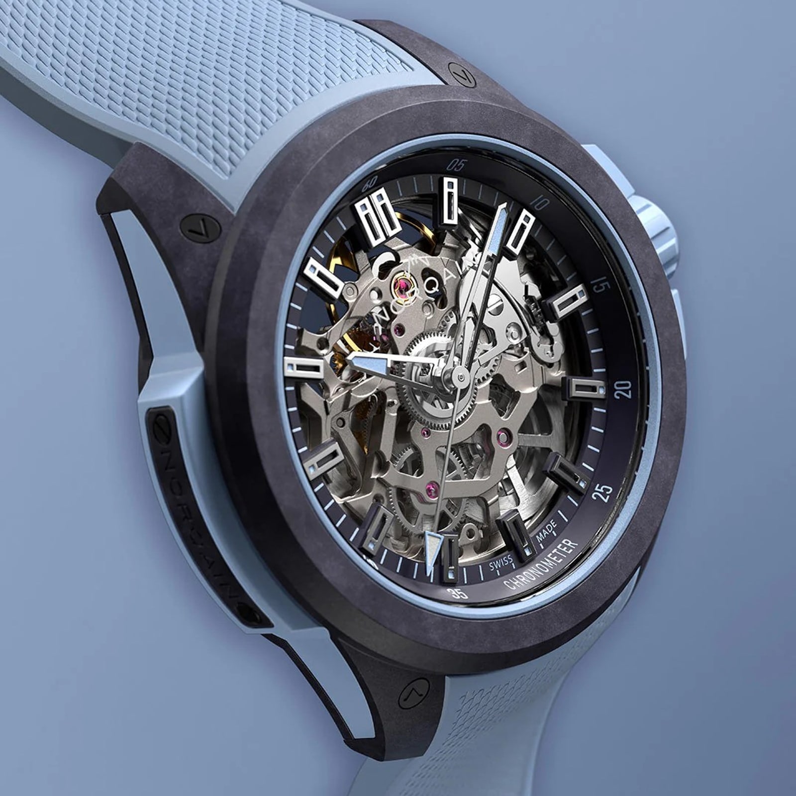Norqain Wild One Skeleton Chronograph 39mm Purple Norqain Wild One Skeleton Chronograph 39mm Purple