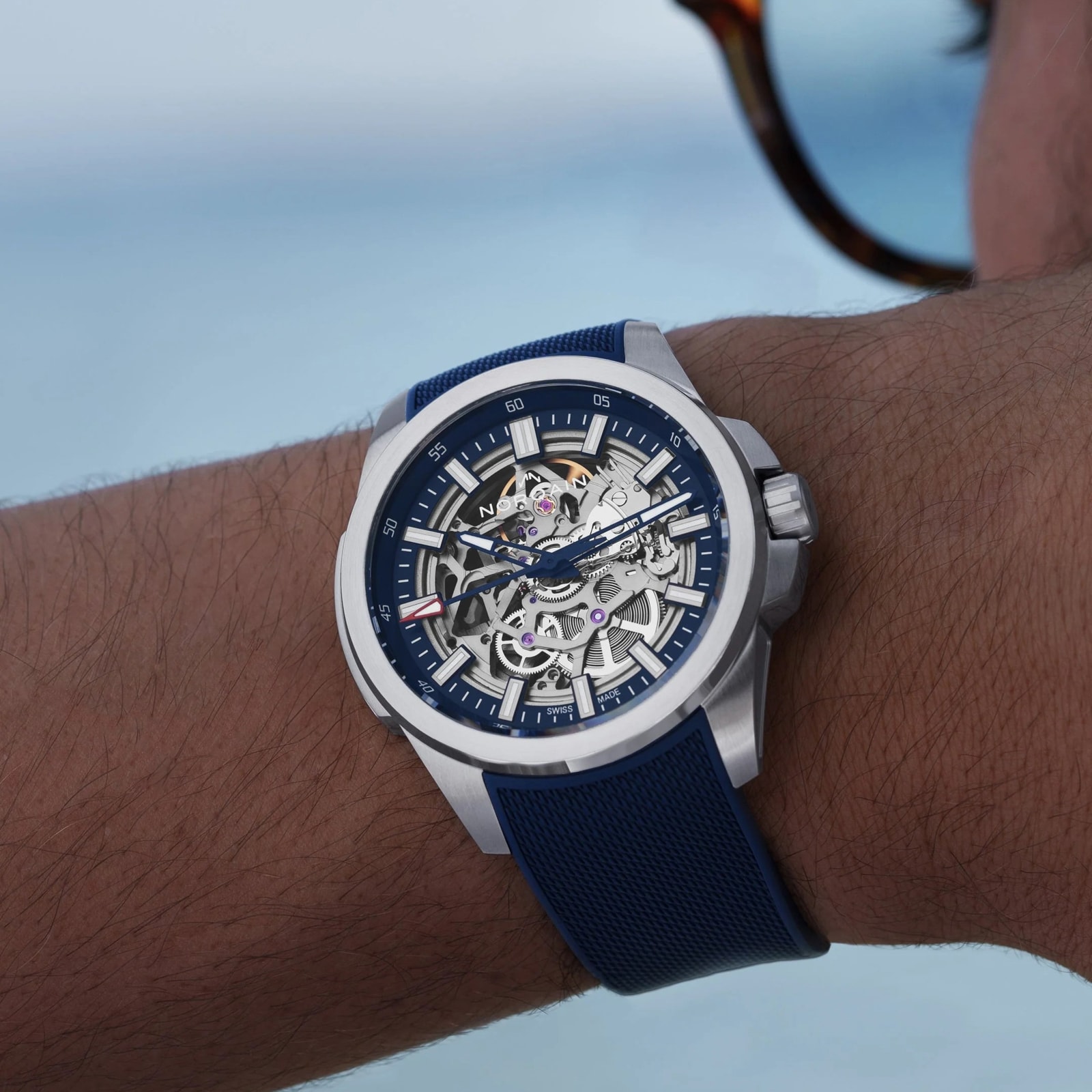 Norqain Independence Skeleton Blue 42mm