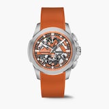NORQAIN Independence Skeleton Chrono Orange 42mm