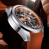 NORQAIN Independence Skeleton Chrono Orange 42mm