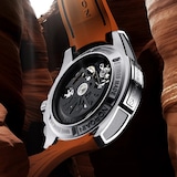 NORQAIN Independence Skeleton Chrono Orange 42mm