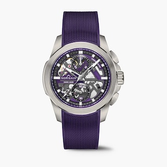 Norqain Independence Skeleton Chrono Purple 42mm