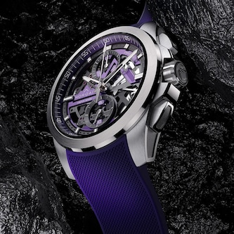 NORQAIN Independence Skeleton Chrono Purple 42mm