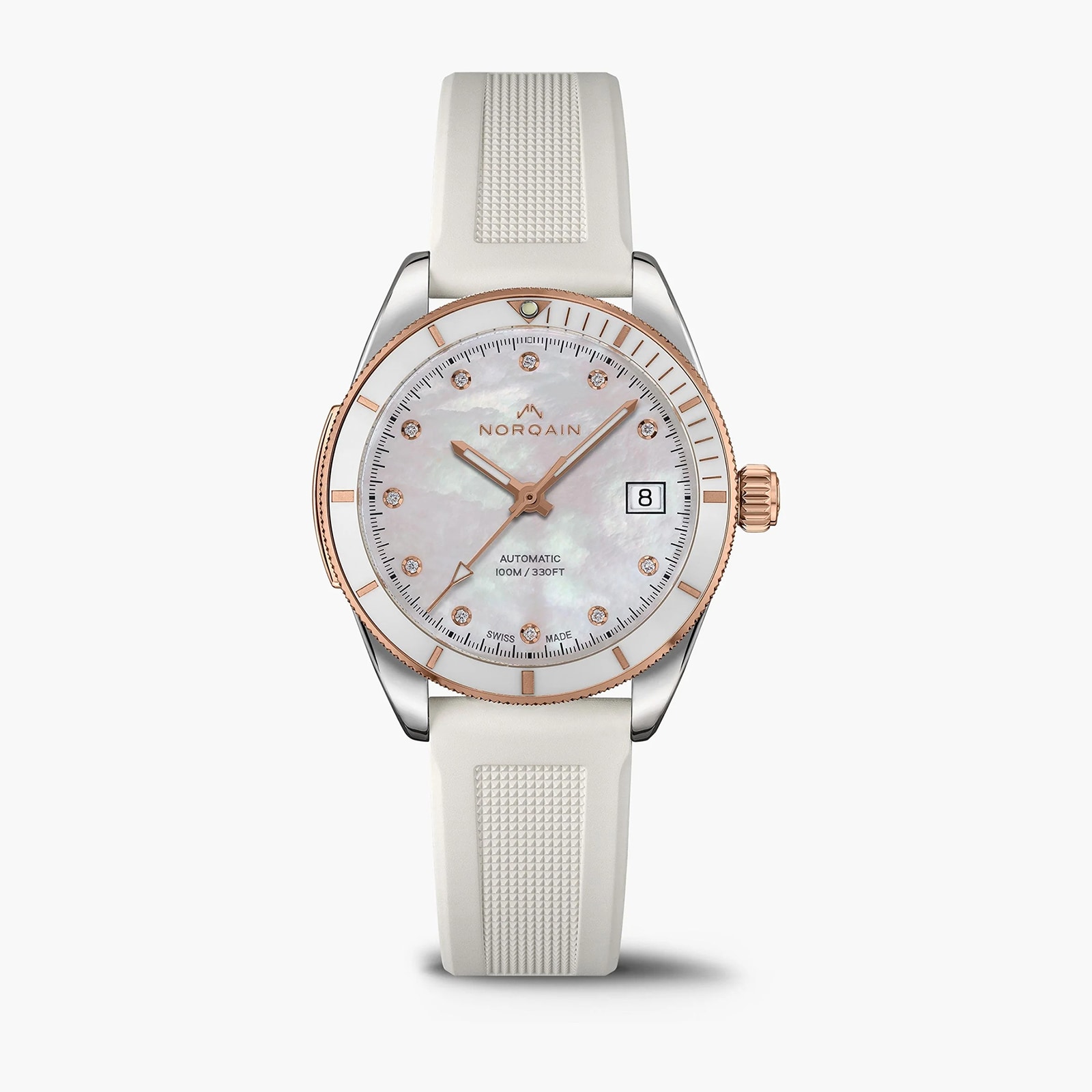 Adventure 37mm White Dial and Rose Gold Bezel Adventure 37mm White Dial and Rose Gold Bezel image