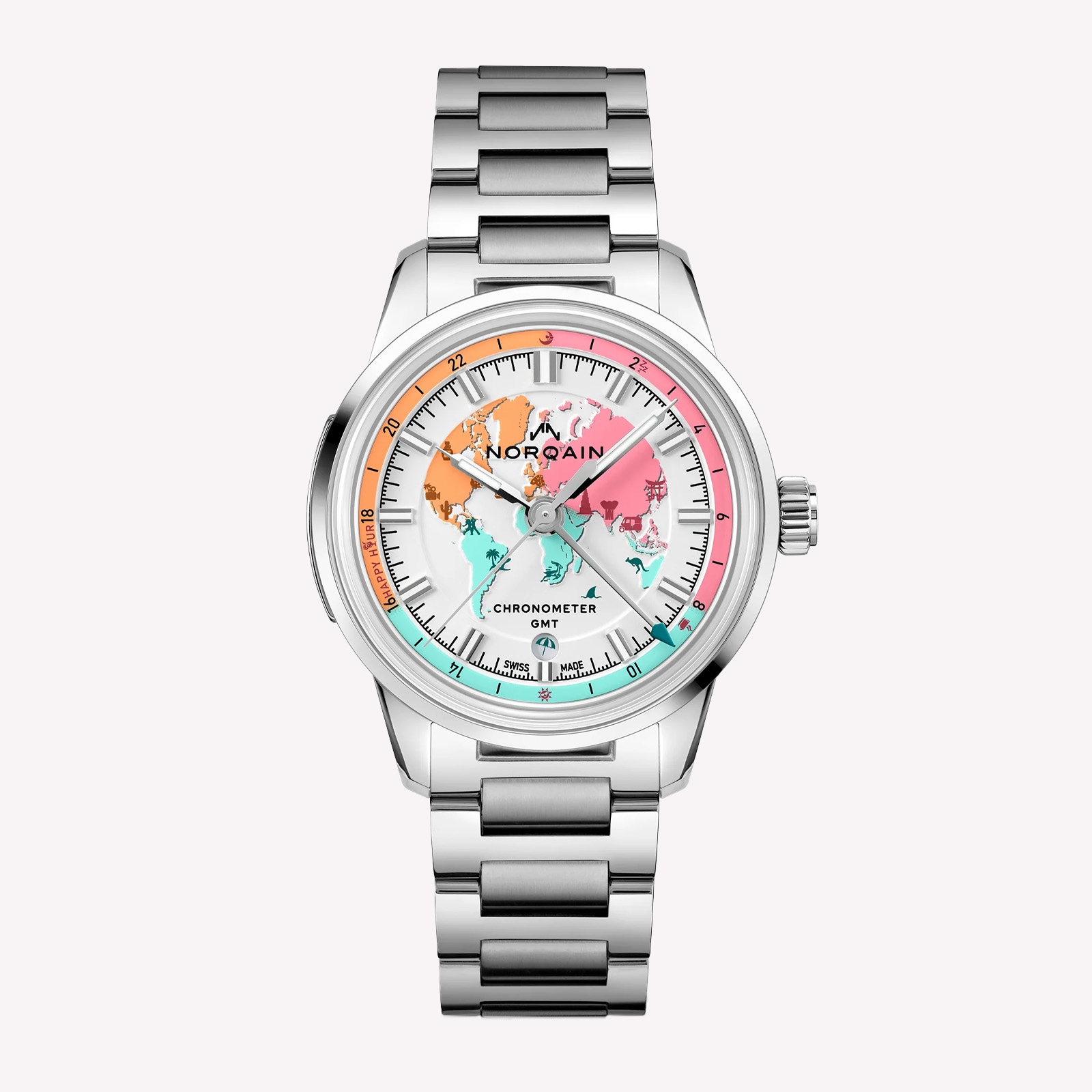 NORQAIN Freedom GMT Enjoy Life Holiday  Limited Edition 40mm