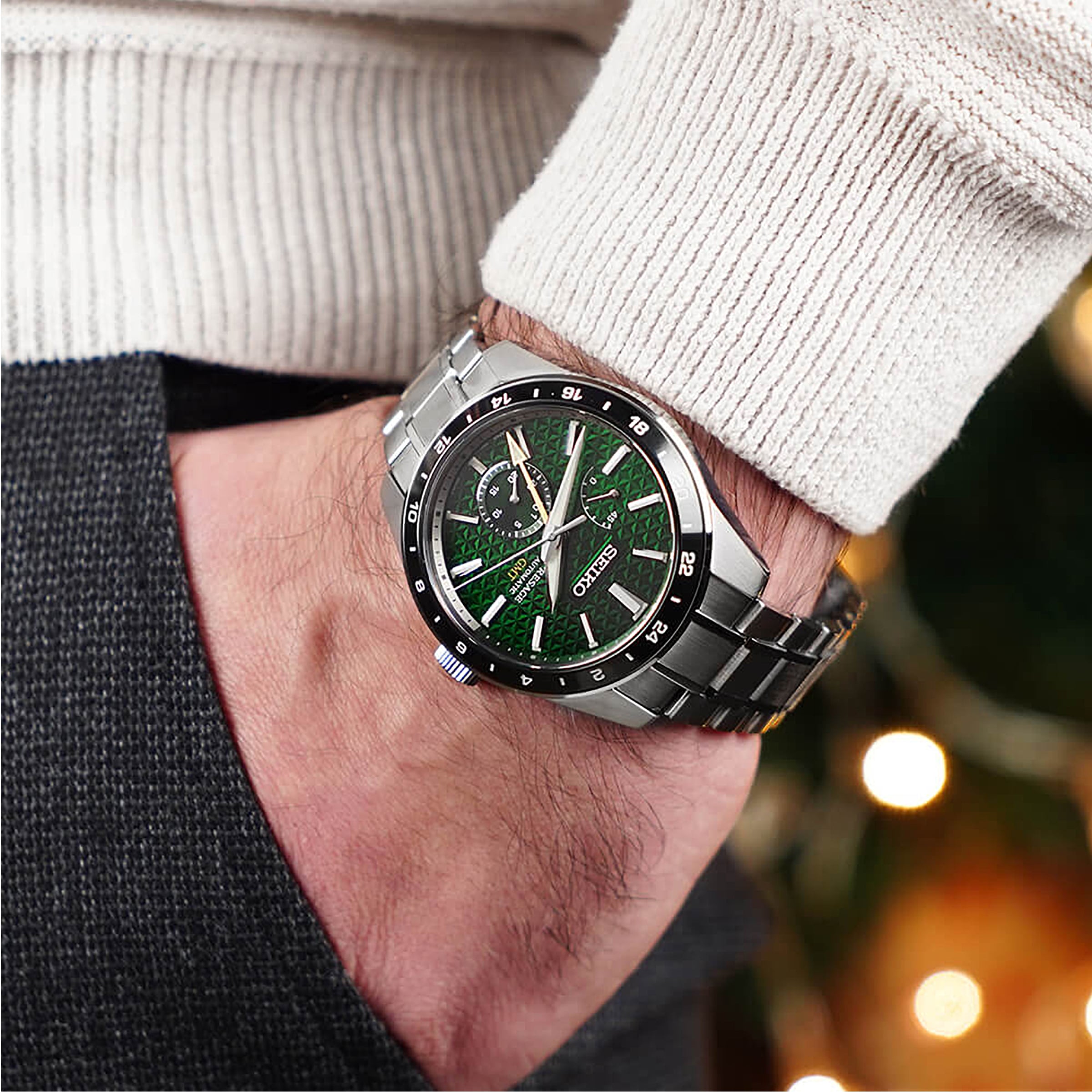 Seiko presage gmt hot sale