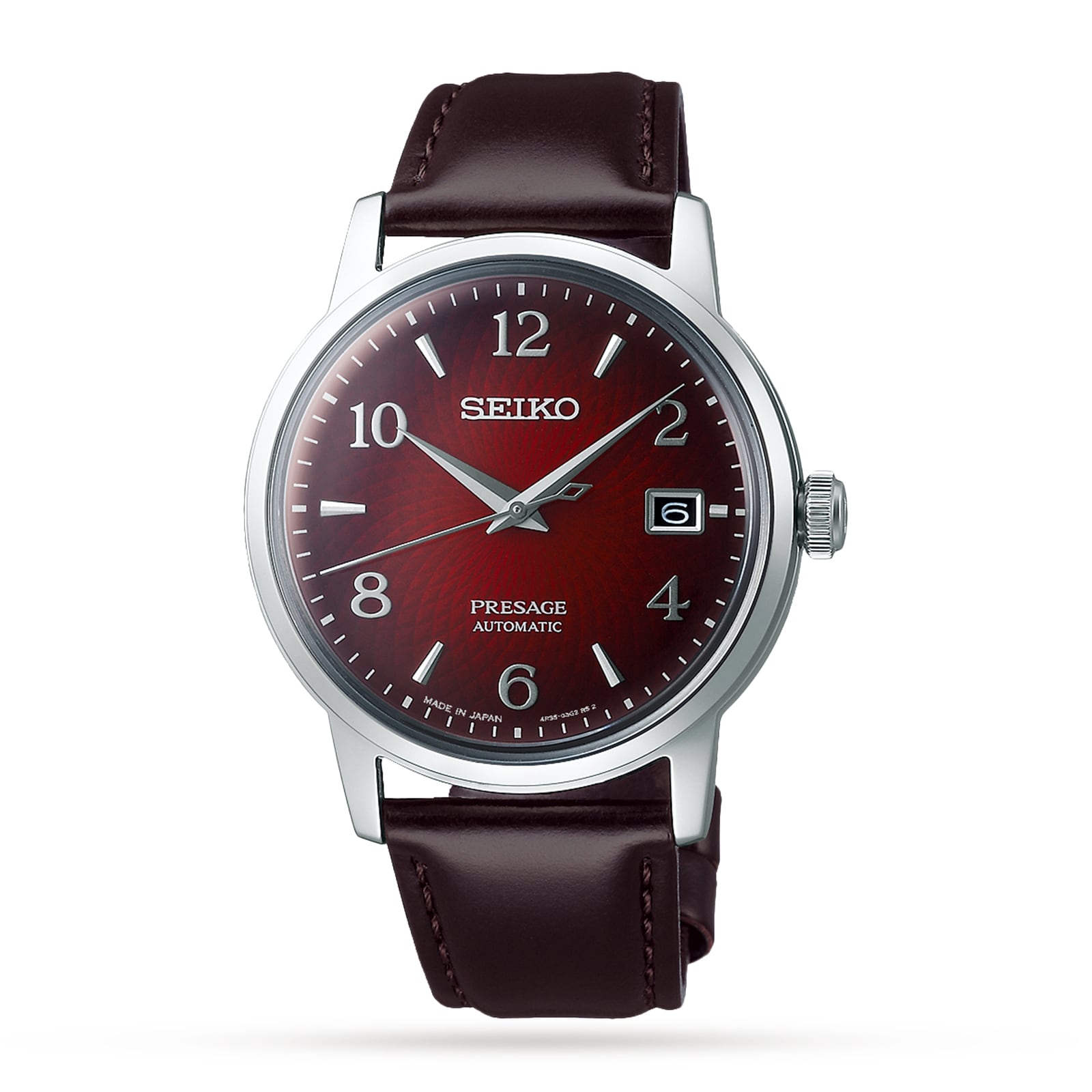 Seiko Presage Cocktail Time Negroni 38mm Mens Watch Red