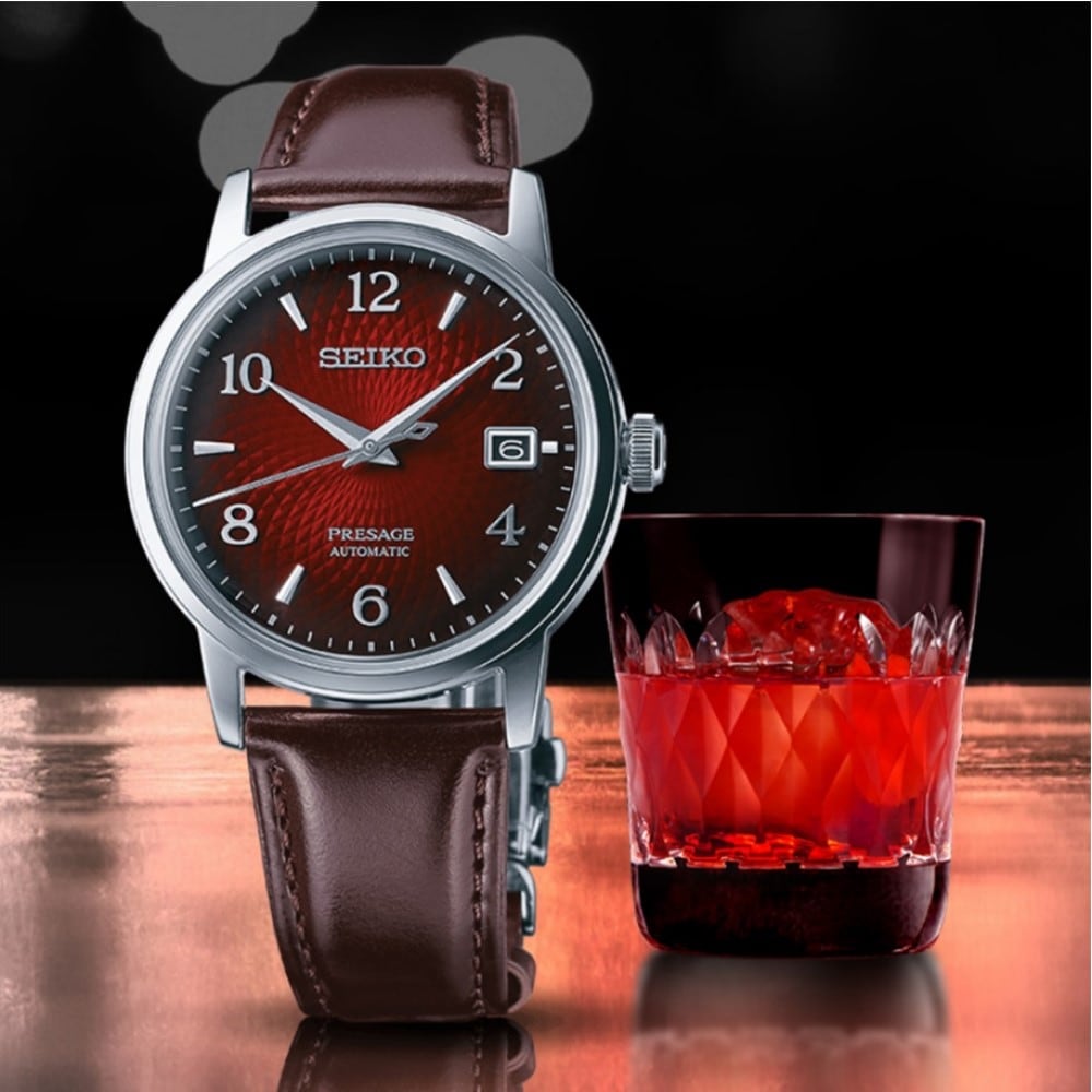 Cocktail Time Negroni 38mm Mens Watch Red