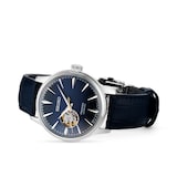 Seiko Presage Cocktail Time 'Blue Moon' Open Heart 40.5mm Mens Strap Watch