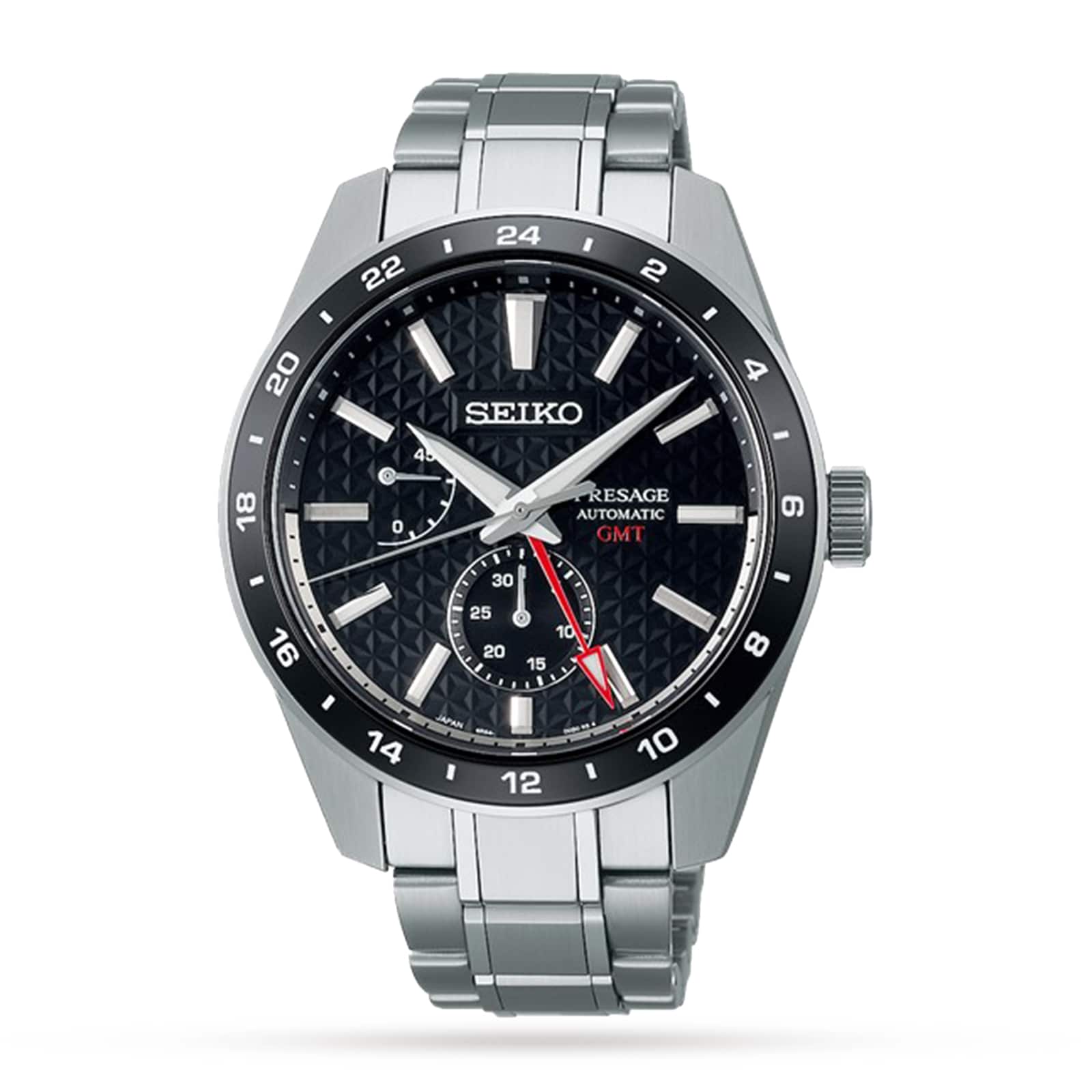 Seiko Presage Sharp Edged Black GMT