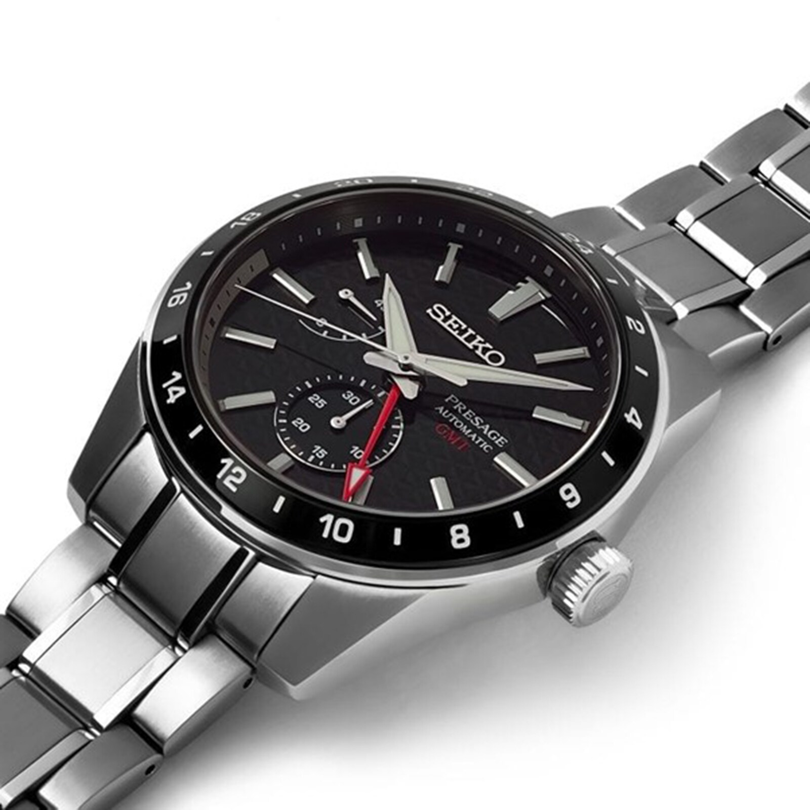 Seiko Presage Sharp Edged Black GMT