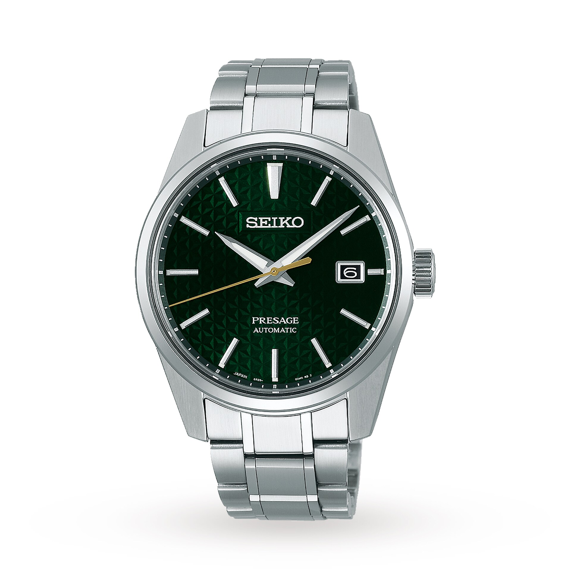 Seiko Presage Sharp Edged Series Green 39mm Mens Watch