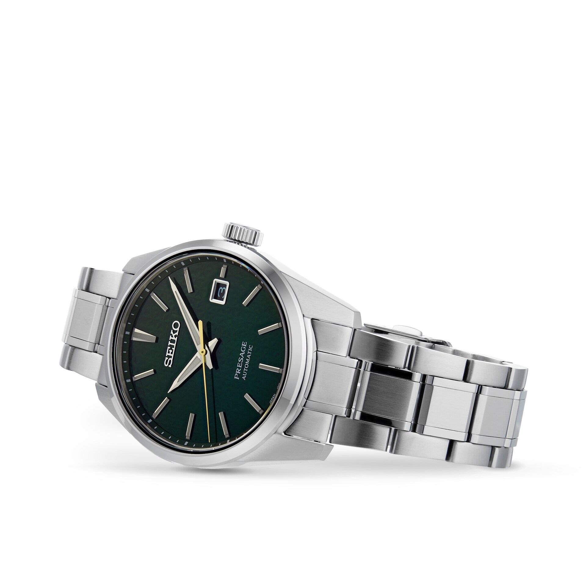 Seiko Presage Sharp Edged Series Green 39mm Mens Watch