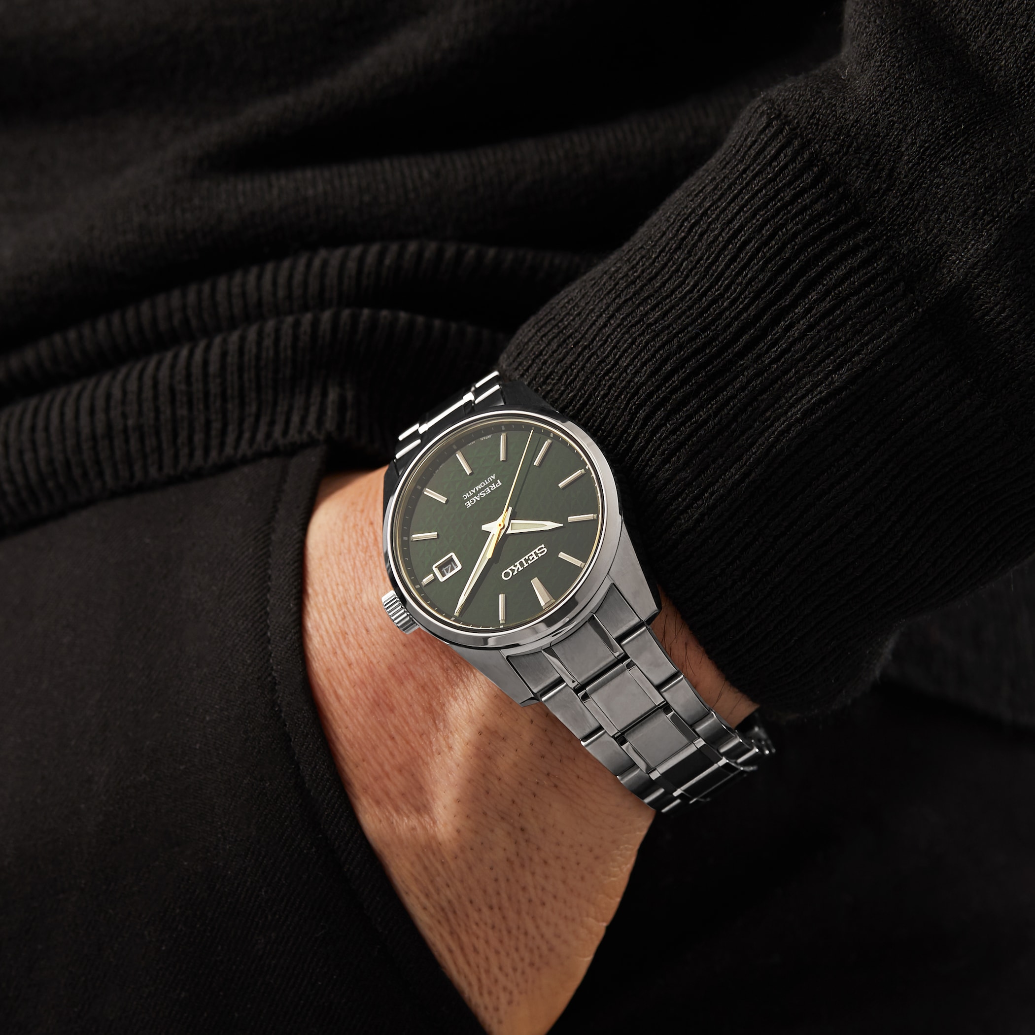 Seiko Presage Sharp Edged Series Green 39mm Mens Watch Seiko Presage Sharp Edged Series Green 39mm Mens Watch