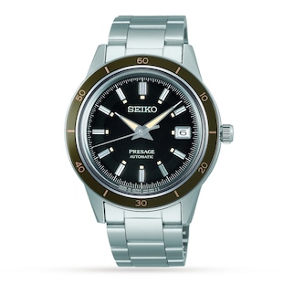 Seiko Presage Black 40.5mm Mens Watch