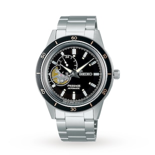 Seiko Presage Style 60s Black 40mm Mens Watch
