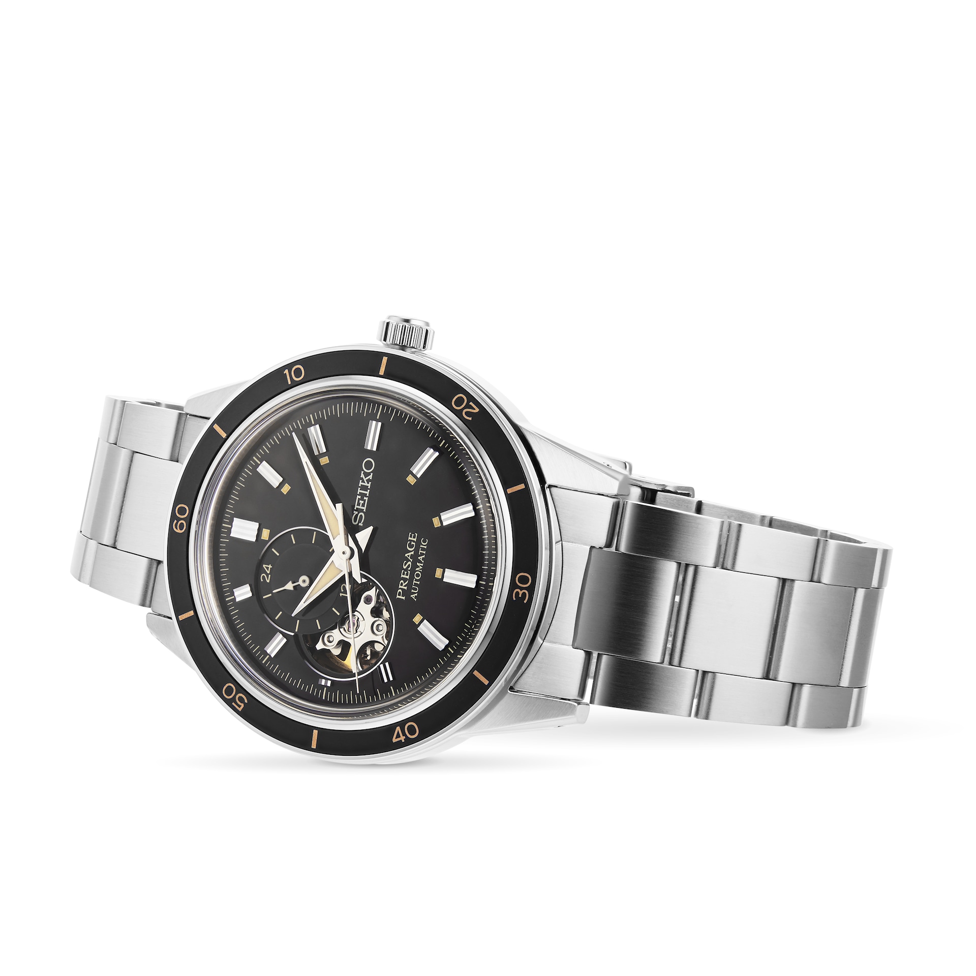 Seiko Presage Style 60s Black 40mm Mens Watch