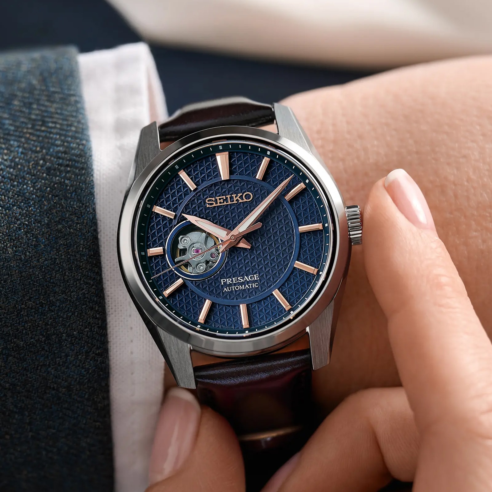 Seiko Presage Sharp Edged 'Midnight' 40mm Mens Watch