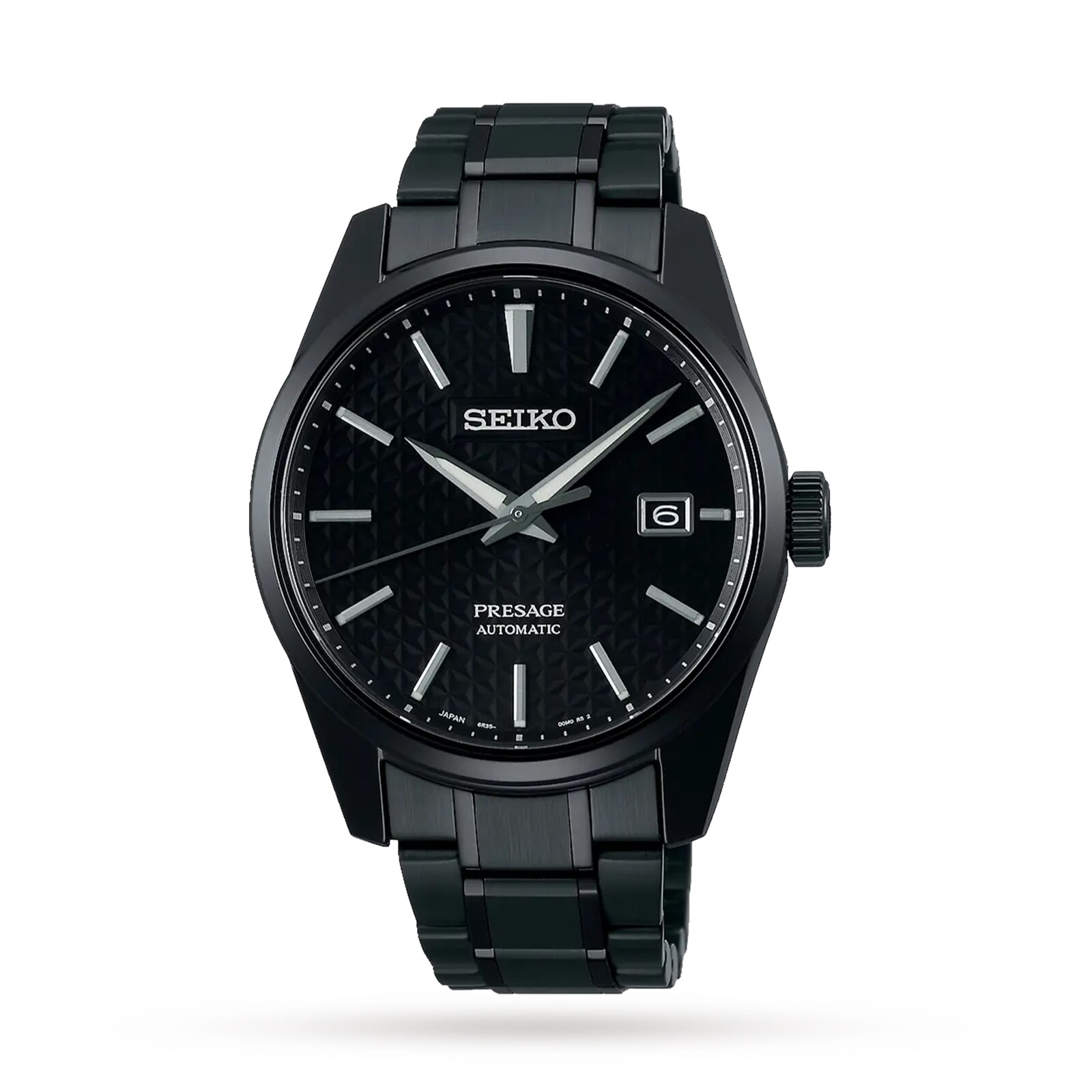 Seiko Presage Sharp Edged Series Black 39mm Mens Watch