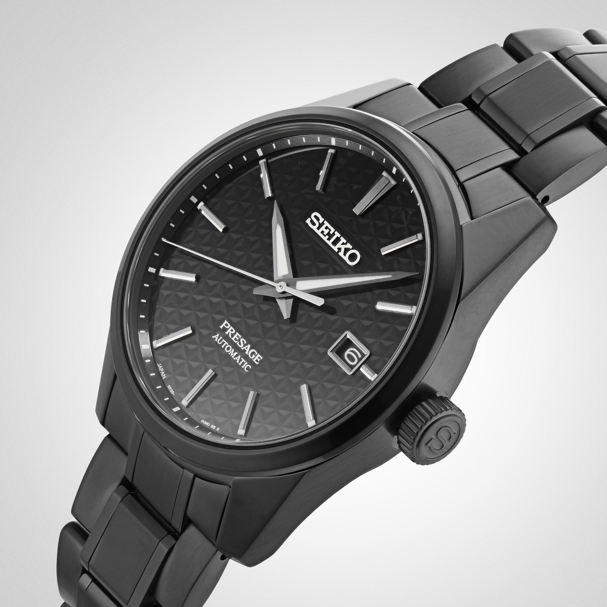 Seiko presage best sale sharp edge black