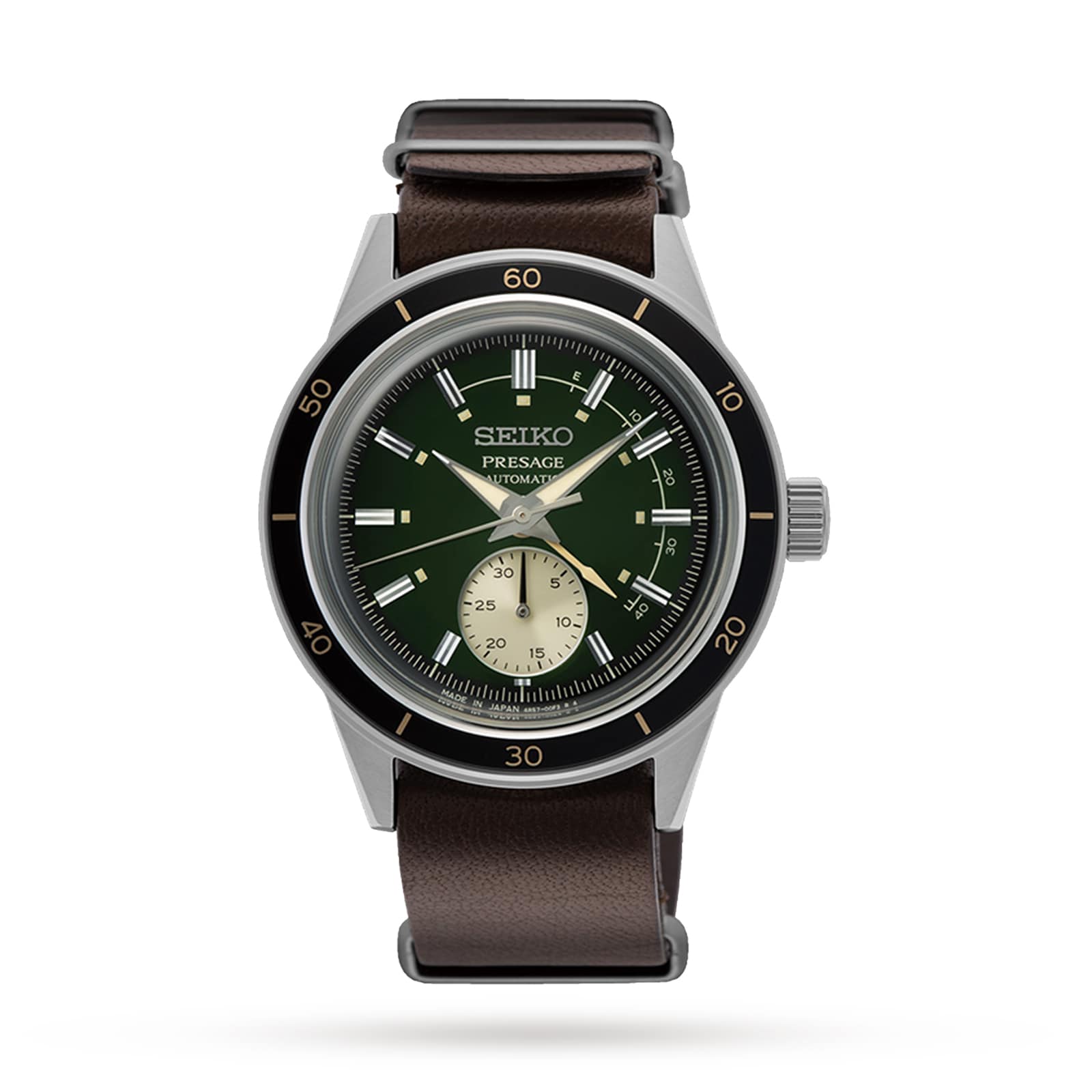 Seiko Presage 60's Style Green 41mm Mens Watch Seiko Presage 60's Style Green 41mm Mens Watch
