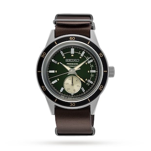 Seiko Presage 60's Style Green 41mm Mens Watch