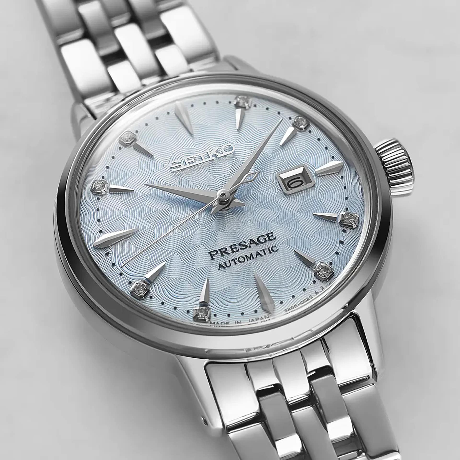 Seiko Presage Presage Cocktail Time 'Skydiving' Diamond Twist Ladies Watch