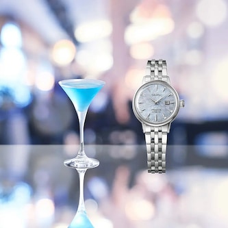 Seiko Presage Presage Cocktail Time 'Skydiving' Diamond Twist Ladies Watch