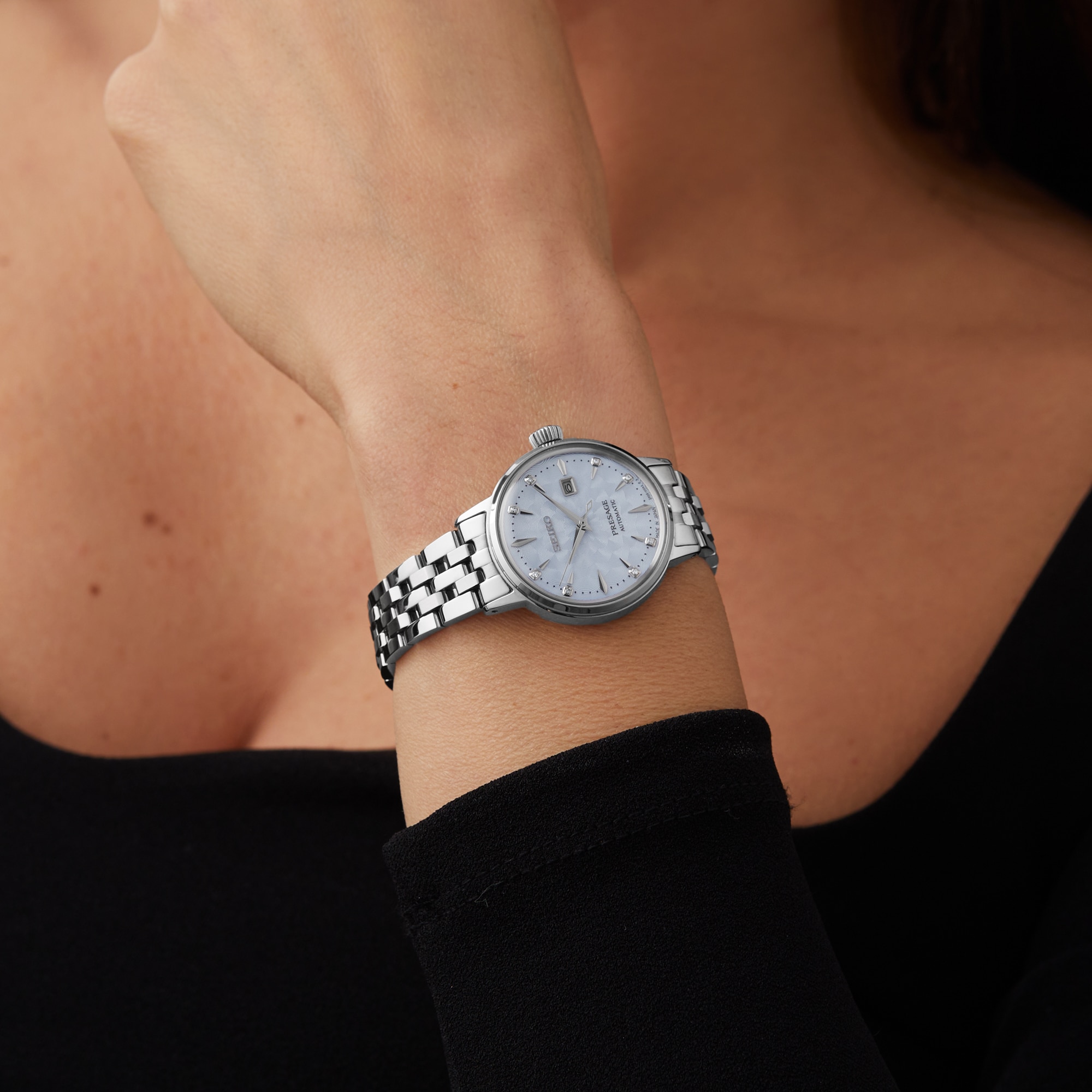 Seiko Presage Presage Cocktail Time 'Skydiving' Diamond Twist Ladies Watch Seiko Presage Presage Cocktail Time 'Skydiving' Diamond Twist Ladies Watch