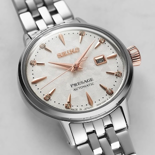 Seiko Presage Presage Cocktail Time 'Clover Club' Diamond Twist  Ladies Watch