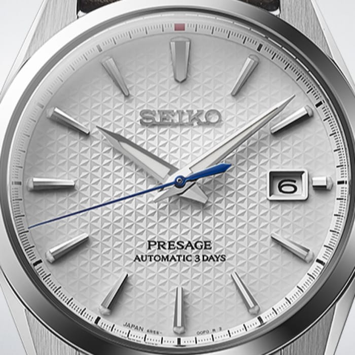 Seiko Presage Sharp Edged 'Laurel' Limited Edition 40mm Mens Watch White
