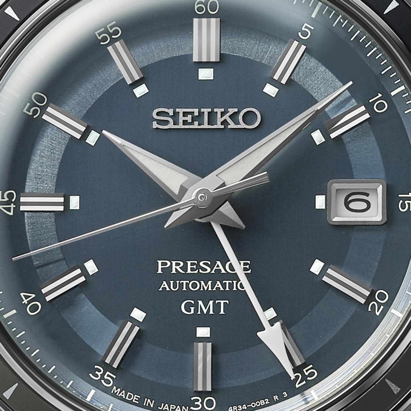 Seiko Presage Presage 'Petrol Blue' Style 60s Road Trip GMT 41mm Mens Watch Blue